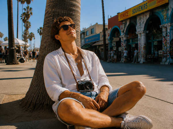 Aussie man enjoying the US