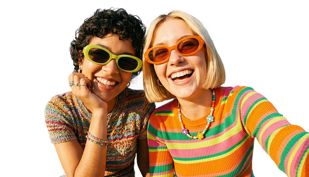 Friends enjoying the Cooee mobile app promotion