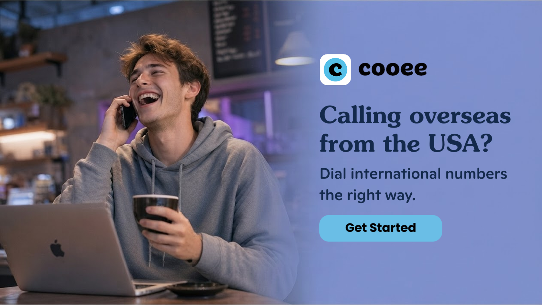 Get a US virtual number with Cooee for affordable international calling