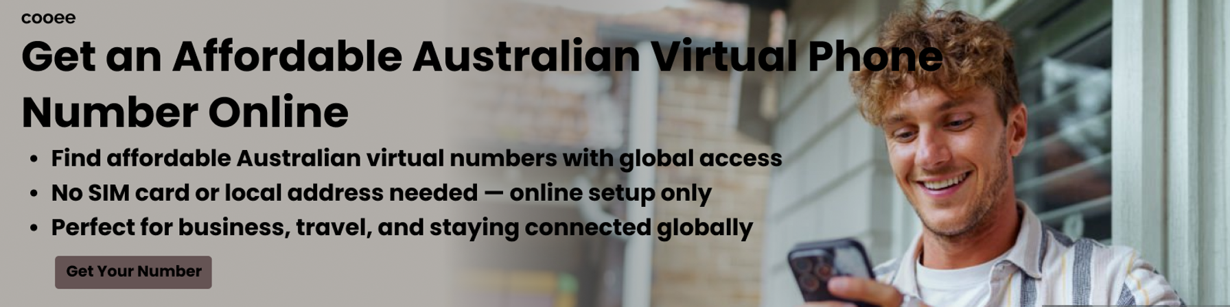 Keep your Australian mobile number overseas with Cooee virtual numbers