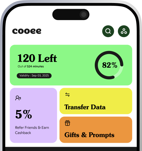 Choose the subscription that fits you in the Cooee app