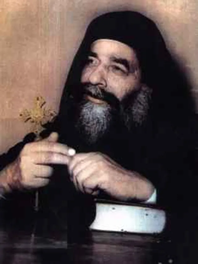 A historical portrait of Pope Kyrillos VI.