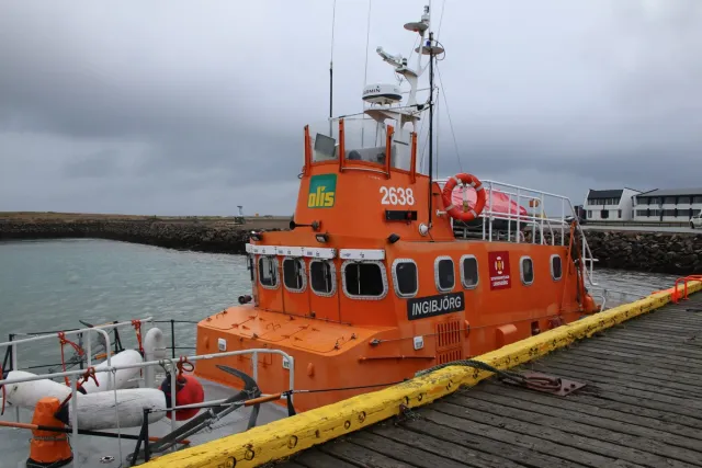 INGIBJÖRG in Höfn’s harbor.