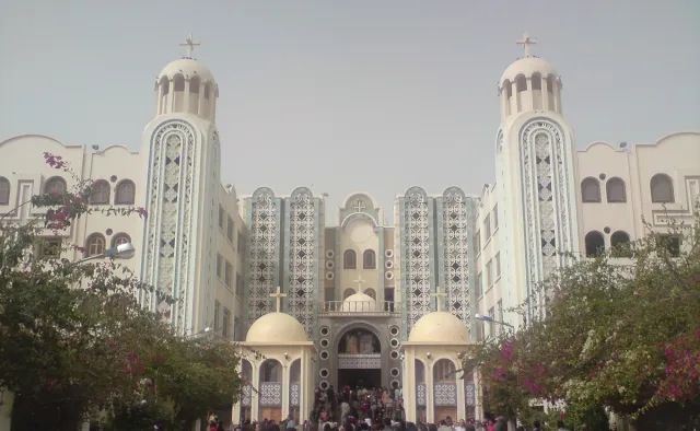 The cathedral at the Monastery of Saint Mina in 2009.