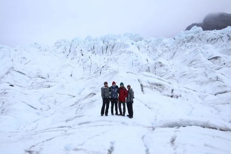 A wide view across the glacier.
