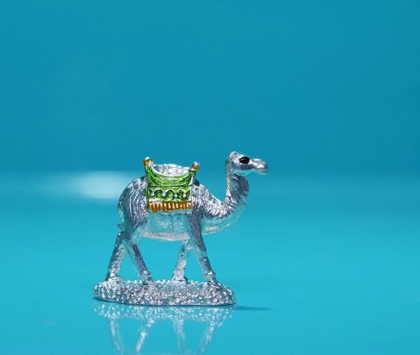 Divine Adorned Camel Silver Vahana Idol