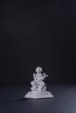 Divine Sri Saraswathi Devi Seated Silver Idol
