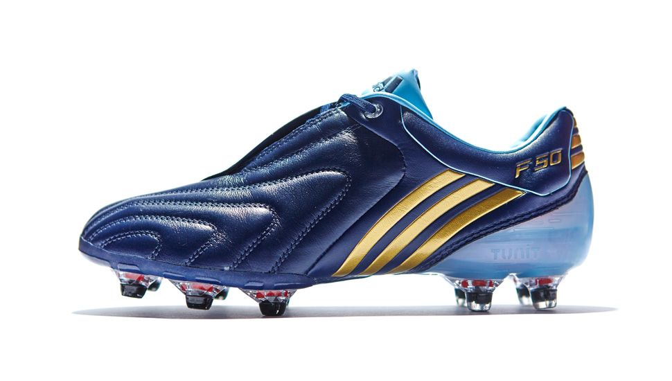 adidas +F50i Tunit "Navy/Gold/Argentina Blue" K-Leather (2009/10): signature colourway with Argentina flag/Rosario graphics