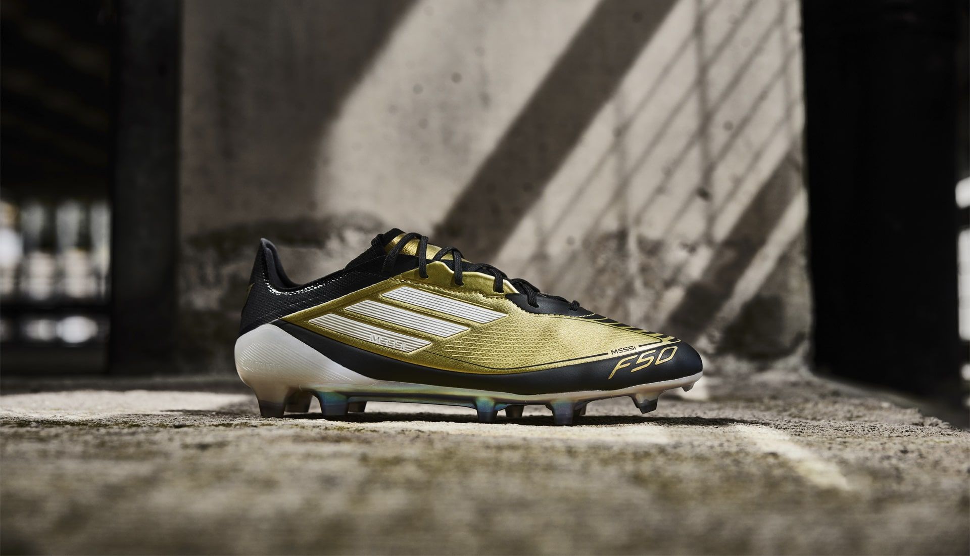 adidas F50 Messi "Triunfo Dorado" official launch detail shot
