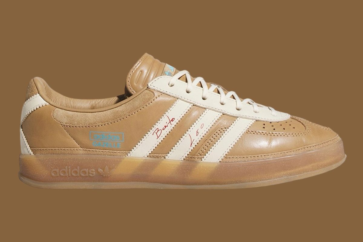 adidas Gazelle Indoor x Lionel Messi x Bad Bunny lateral/side view (JR0182)