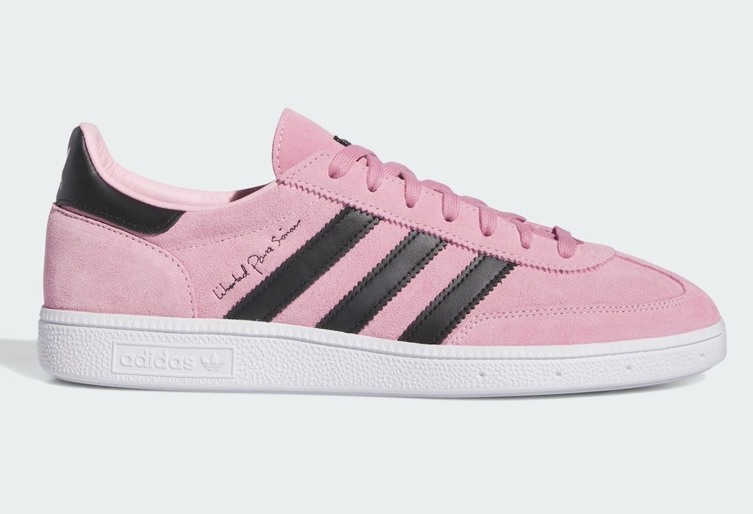 Inter Miami CF x adidas Handball Spezial "2getherness" detail/tongue Heron crest view
