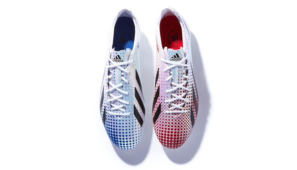 Adidas F50 adiZero III "370 Goals" boot, SoccerBible studio product photography