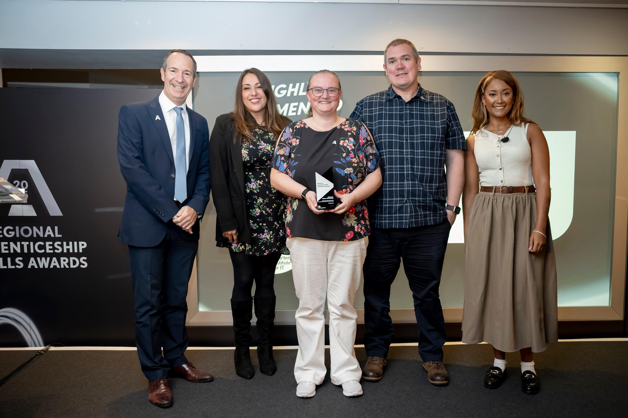  SME Apprenticeship Employer Of The Year award winner at the Regional Apprenticeship & Skills 2025 awards.