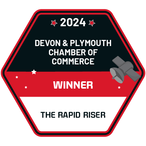 Winner's award for Rapid Riser from Devon & Plymouth Chamber of Commerce 2024