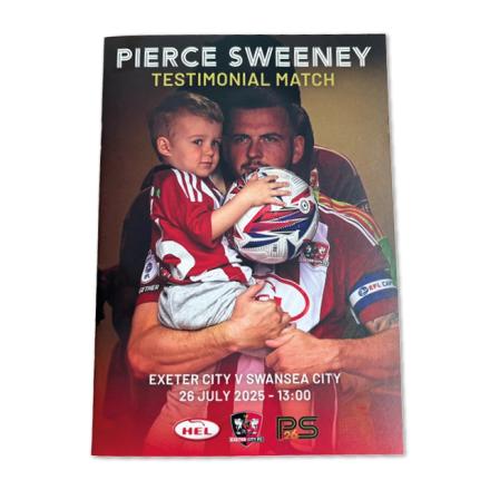 Pierce Sweeney Testimonial Match Programme