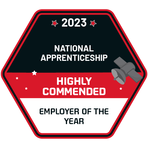 Highly Commended award for Employer of the Year from the National Apprenticeship Awards