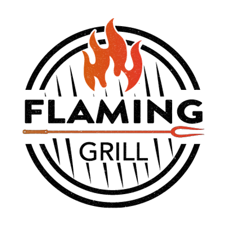Flaming Grill Logo Design