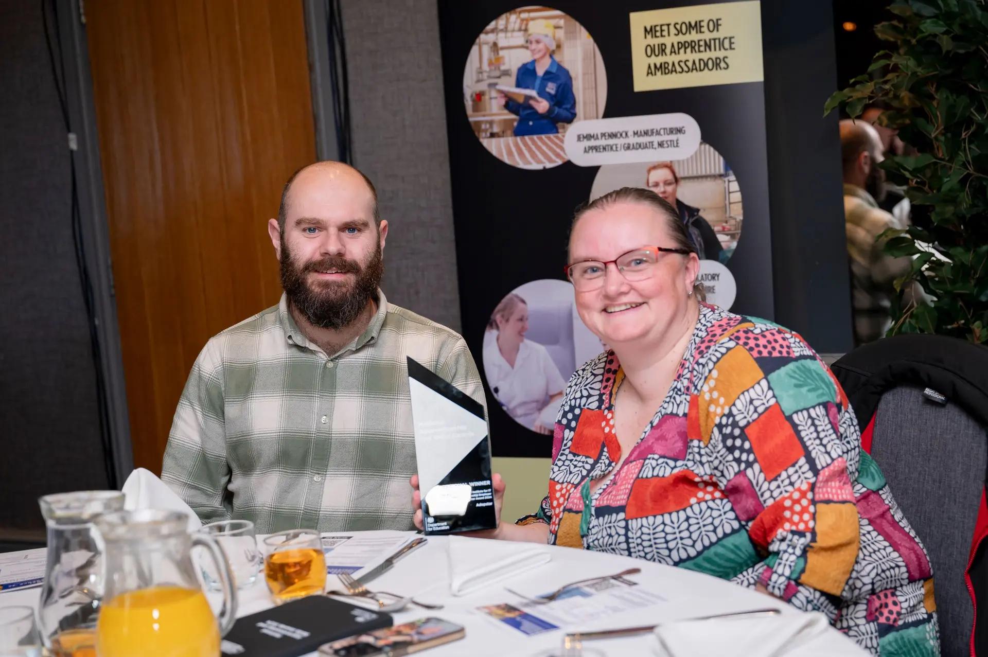 SME Apprenticeship Employer Of The Year award winner at the Regional Apprenticeship & Skills 2024 awards.
