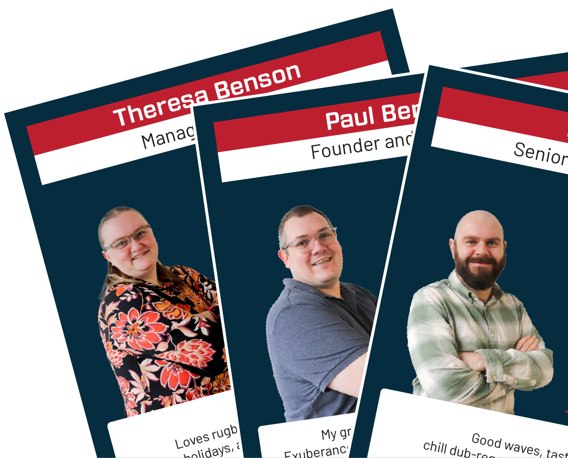 Meet the Team cards
