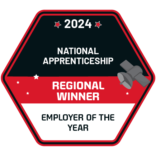 Regional Winner's award for Employer of the Year from National Apprenticeships