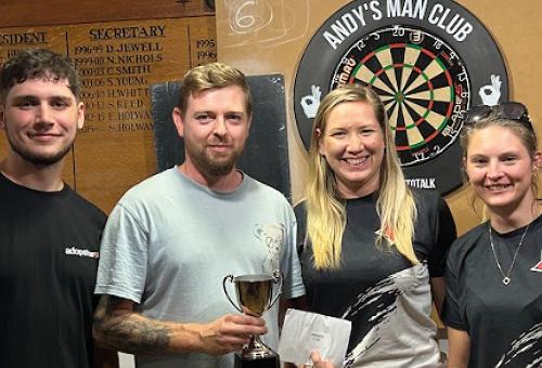 winner of the darts tournament