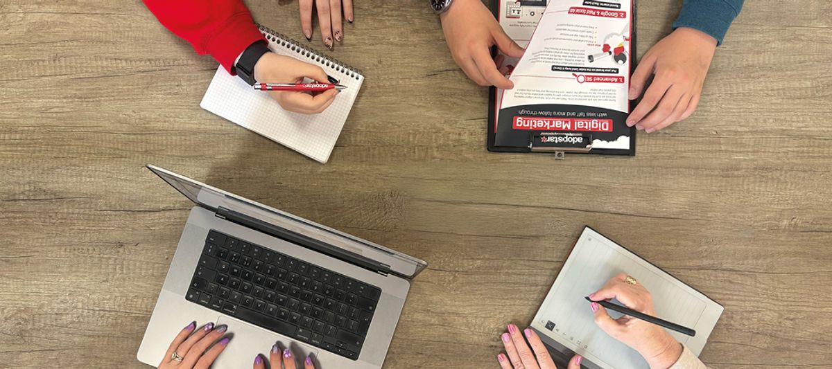 Marketing brainstorming session