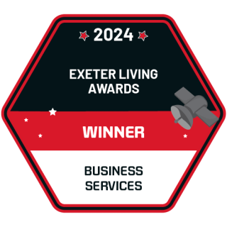 Winner's award for Business Services from Exeter Living Awards 2024