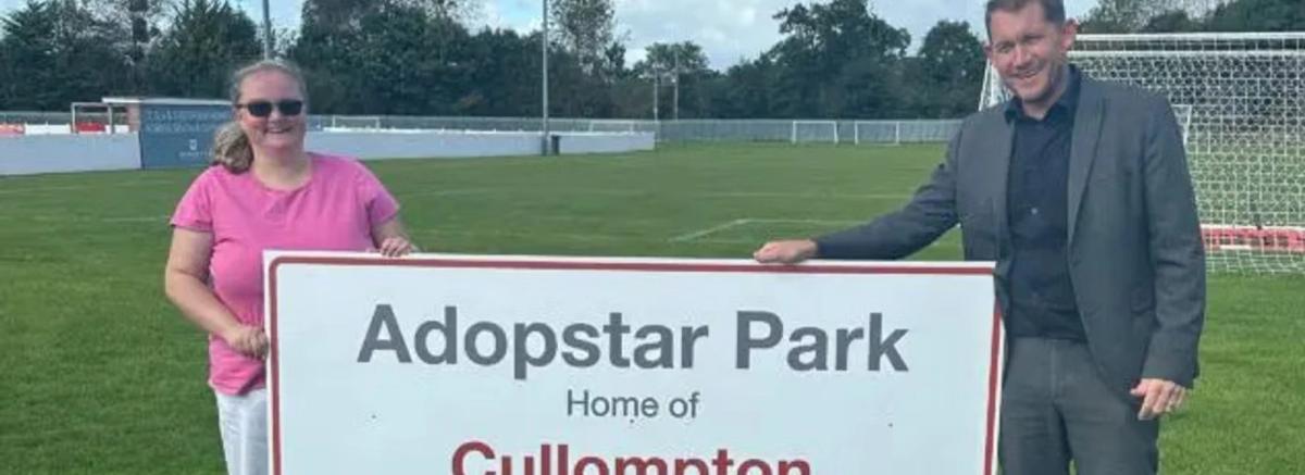 Adopstar becomes title sponsor of Cullompton Rangers Football Club