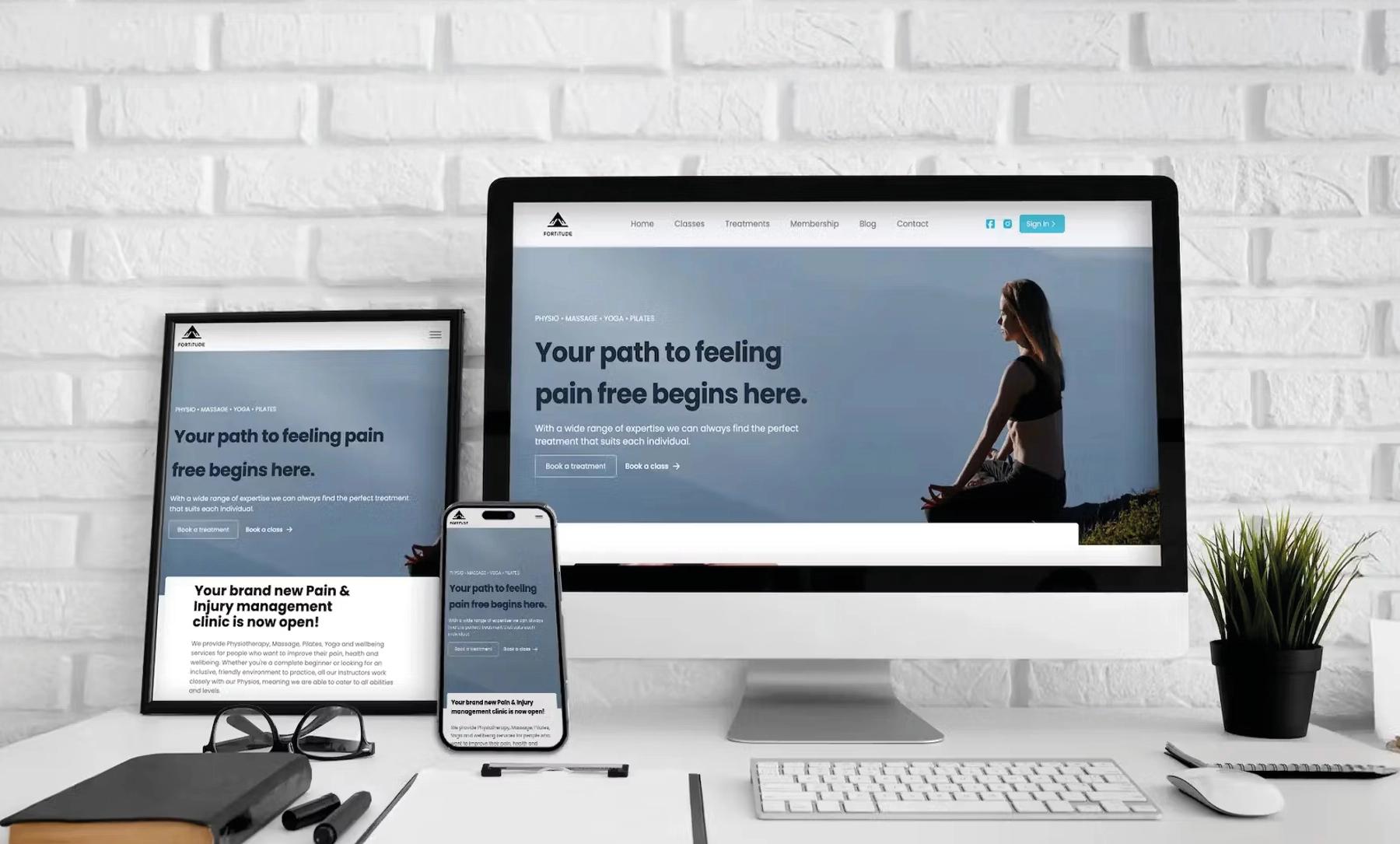 Fortitude Health website banner