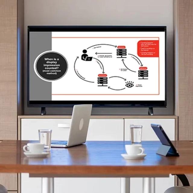 Business presentation in a office. 