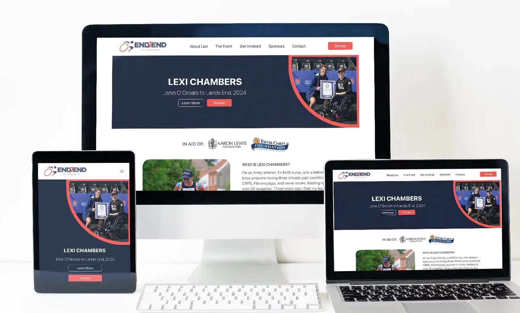 End 2 End website banner