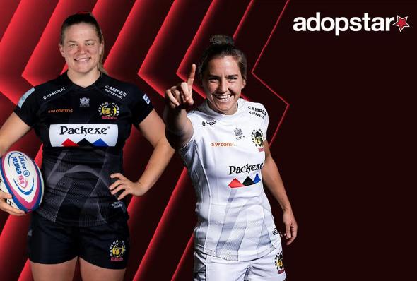 2 female rugby players