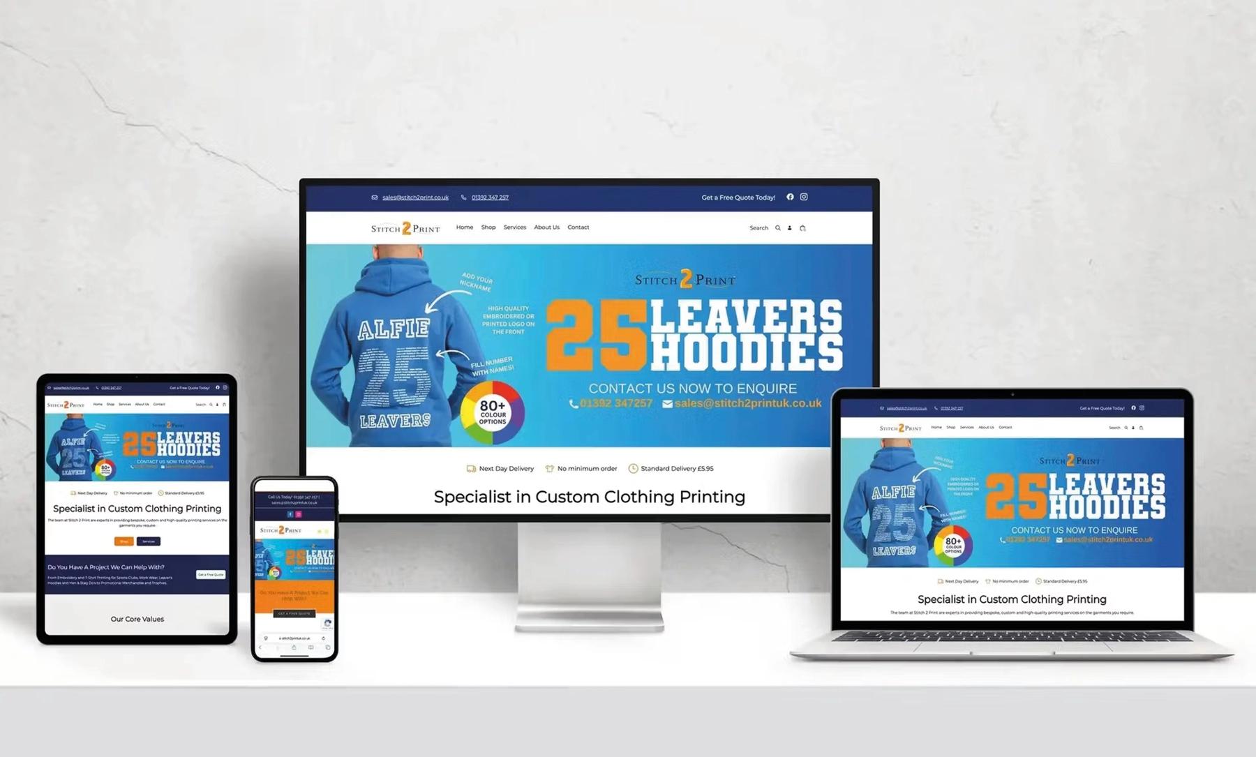 Stitch to print website