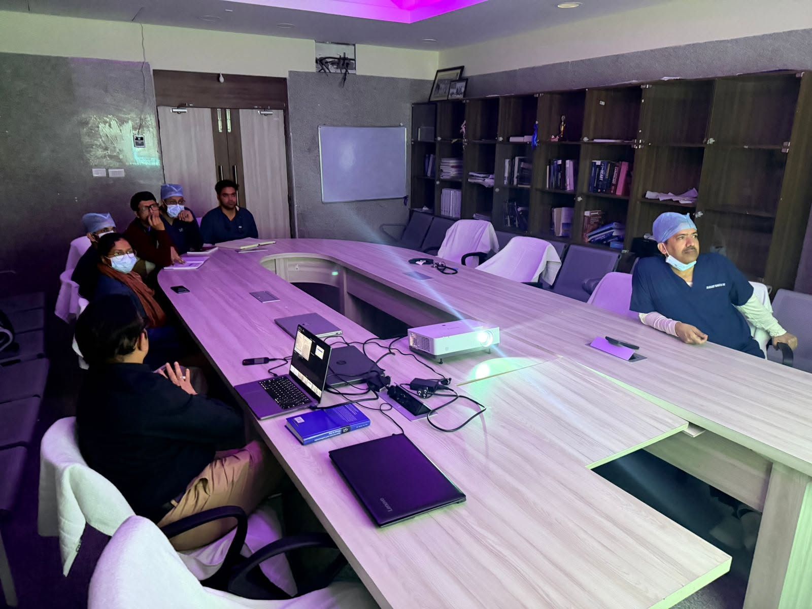 Complex Coronary Workshop conference table meeting