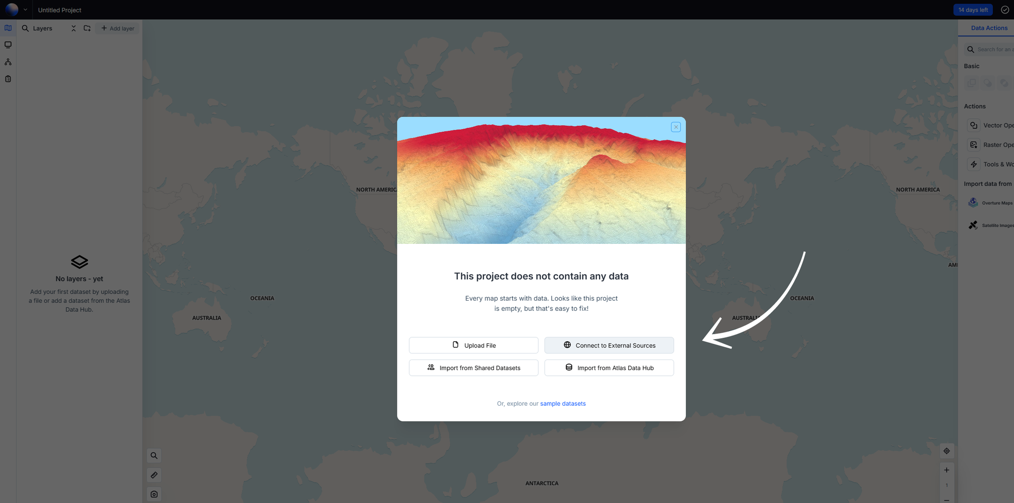 Connect to external source