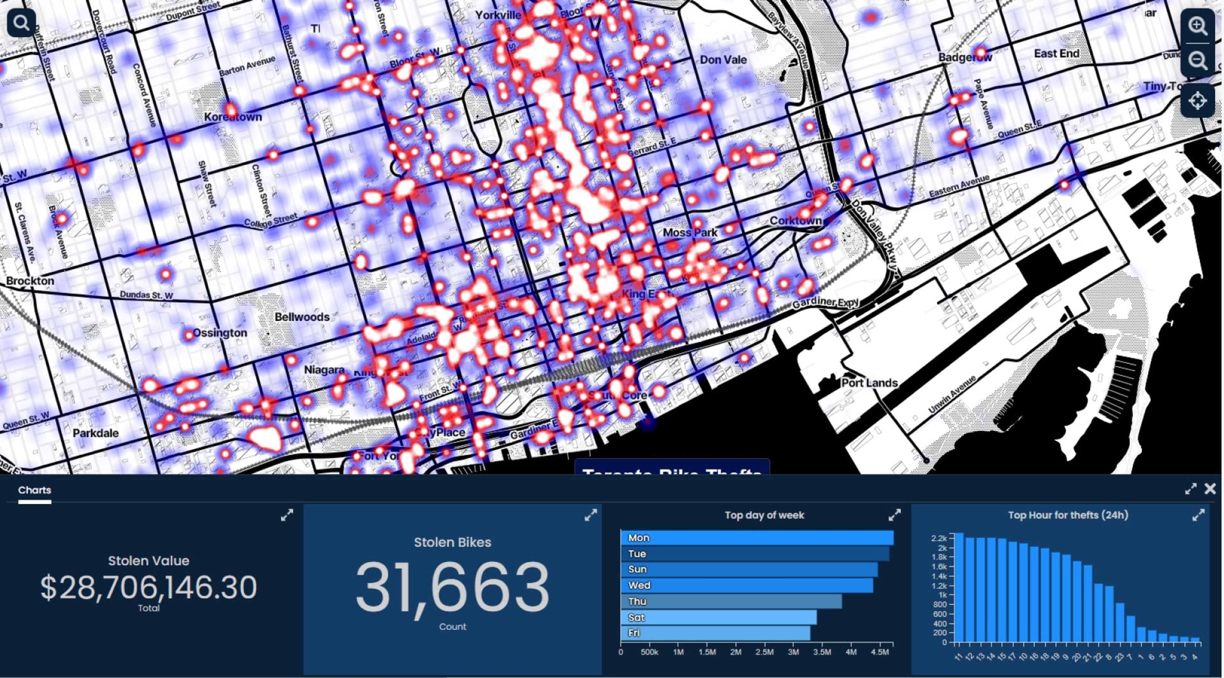 Scribble Maps dashboard with a heatmap