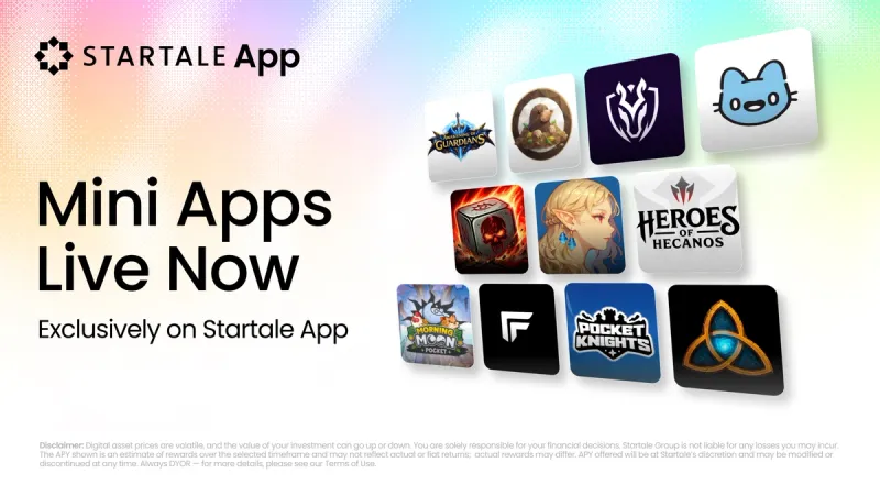 Startale App is live: 11 Mini Apps, open access, zero waitlist
