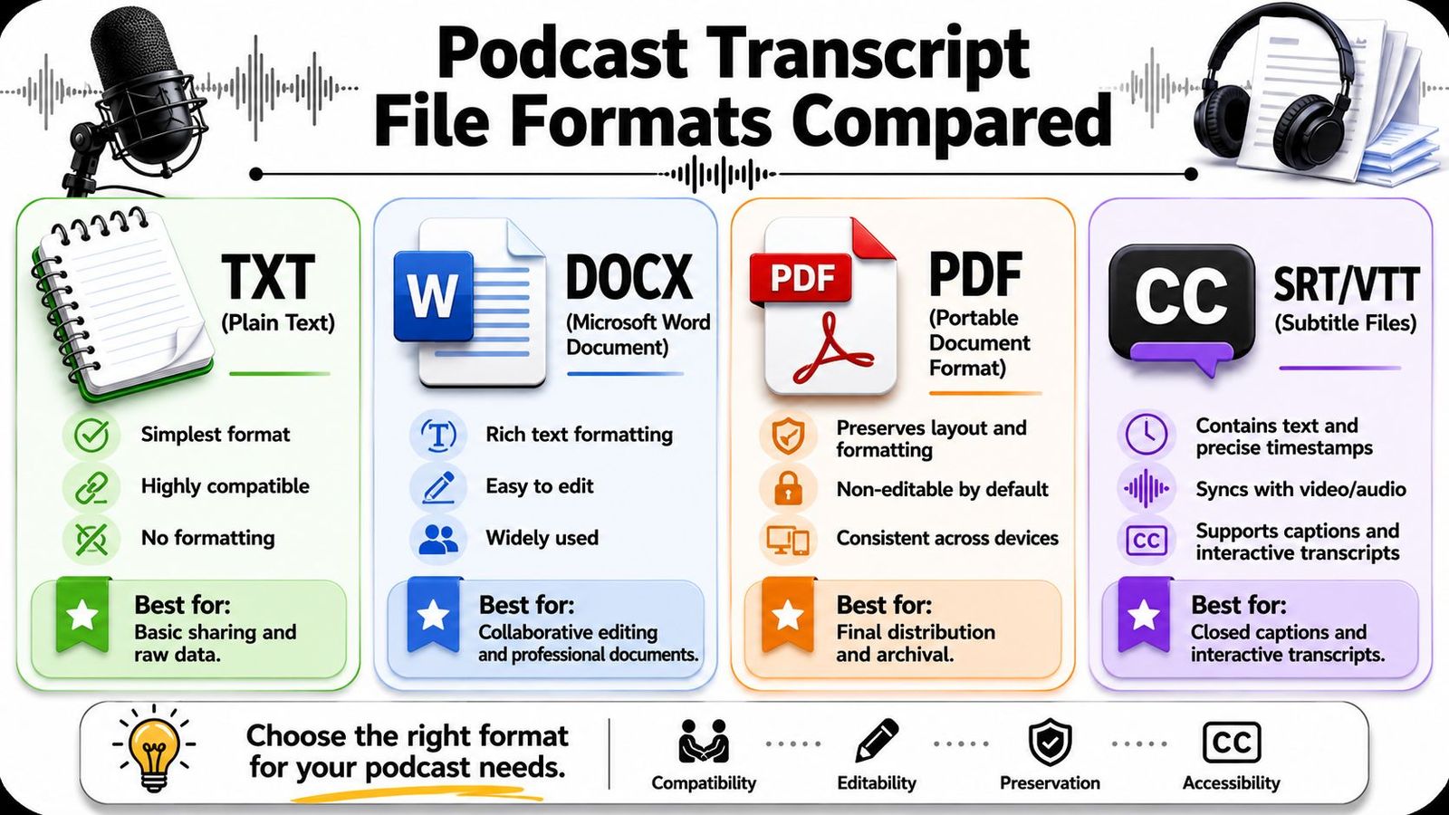 Choosing the Right Export File for Your Goals