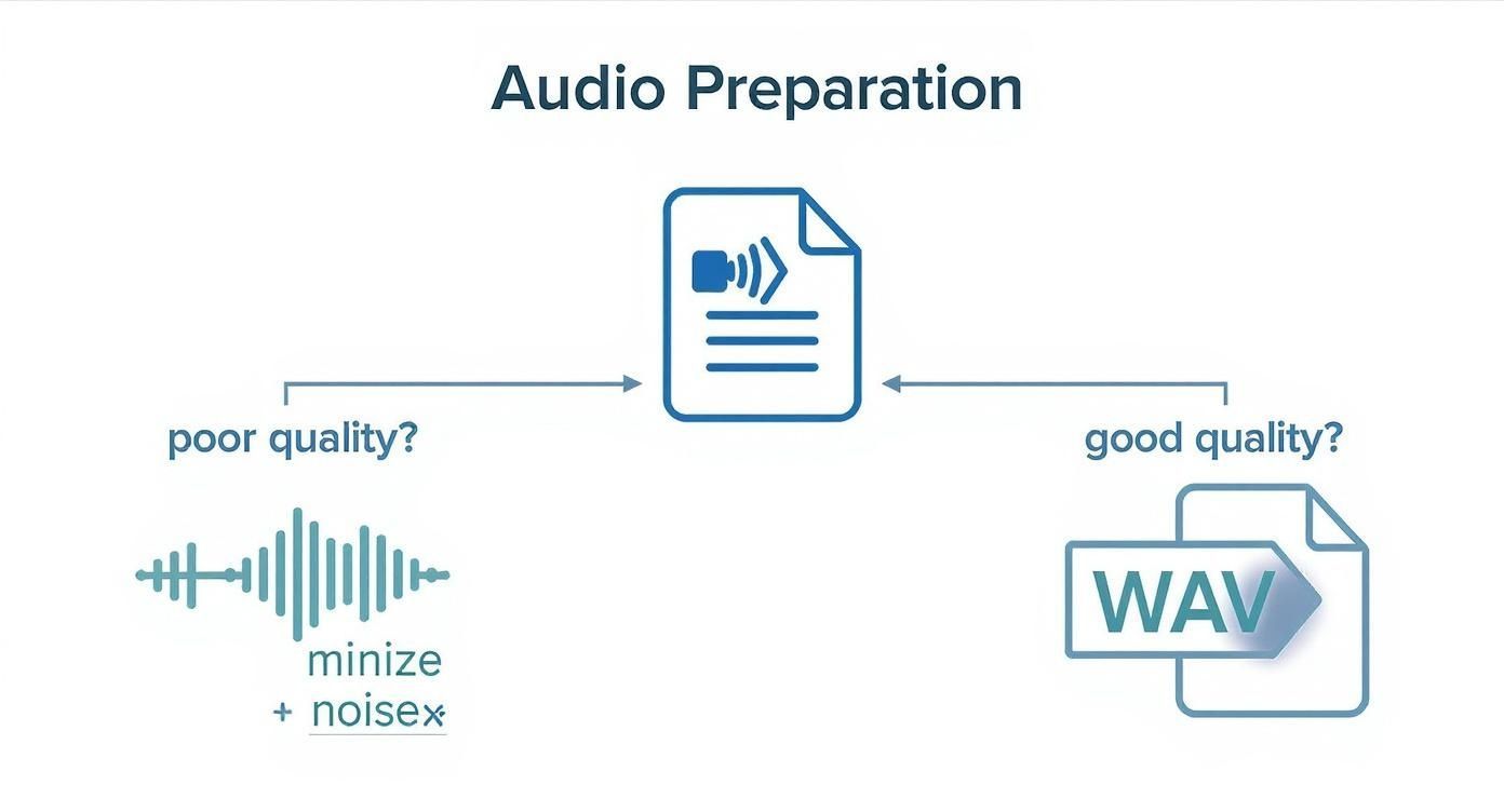 Infographic about translate audio to text