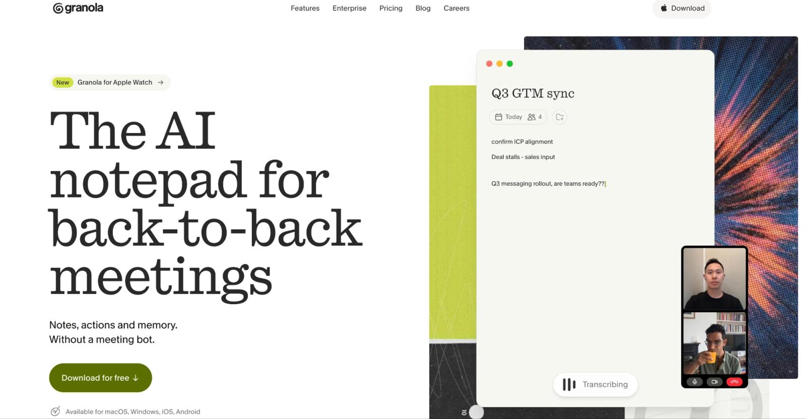 Granola: the AI notepad for back-to-back meetings