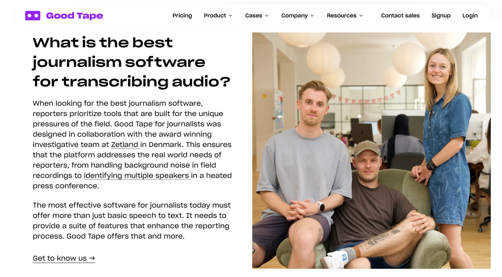 Good Tape (Best AI transcription for interviews you promised to protect)