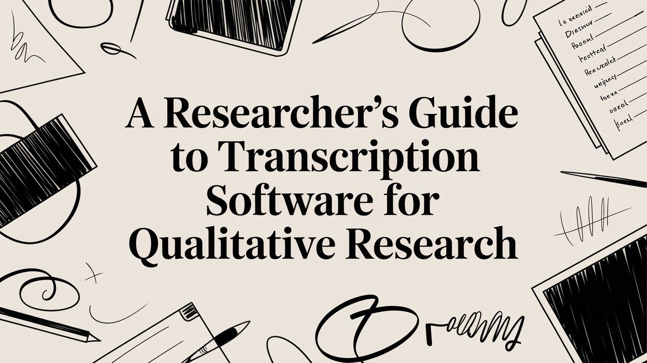 A Researcher's Guide to Transcription Software for Qualitative Research