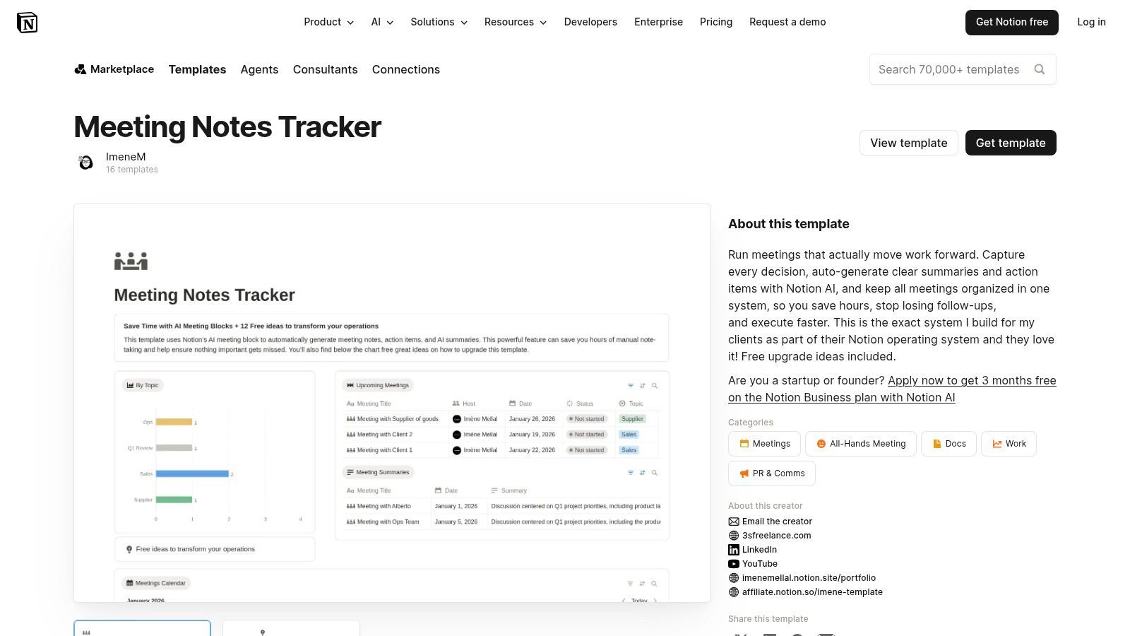 HubSpot – Free Meeting Minutes (Word, Google Docs, PDF)