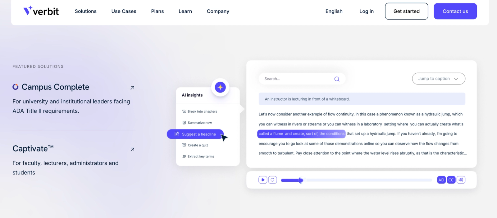 Verbit (best for universities and accessibility compliance)