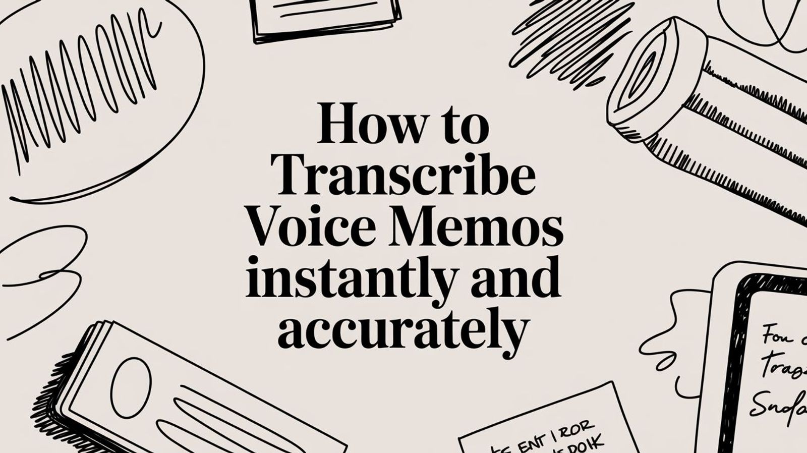How to Transcribe Voice Memos Instantly and Accurately