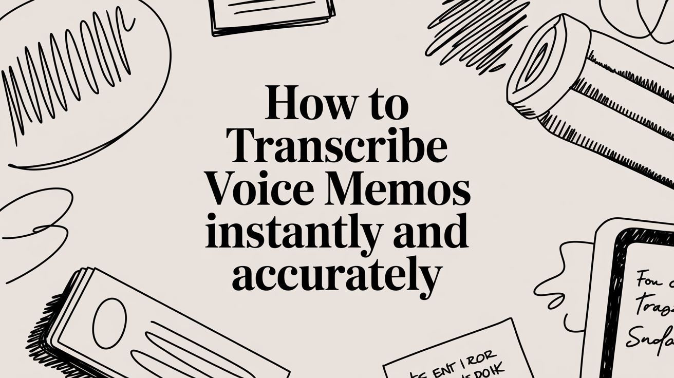 How to Transcribe Voice Memos Instantly and Accurately