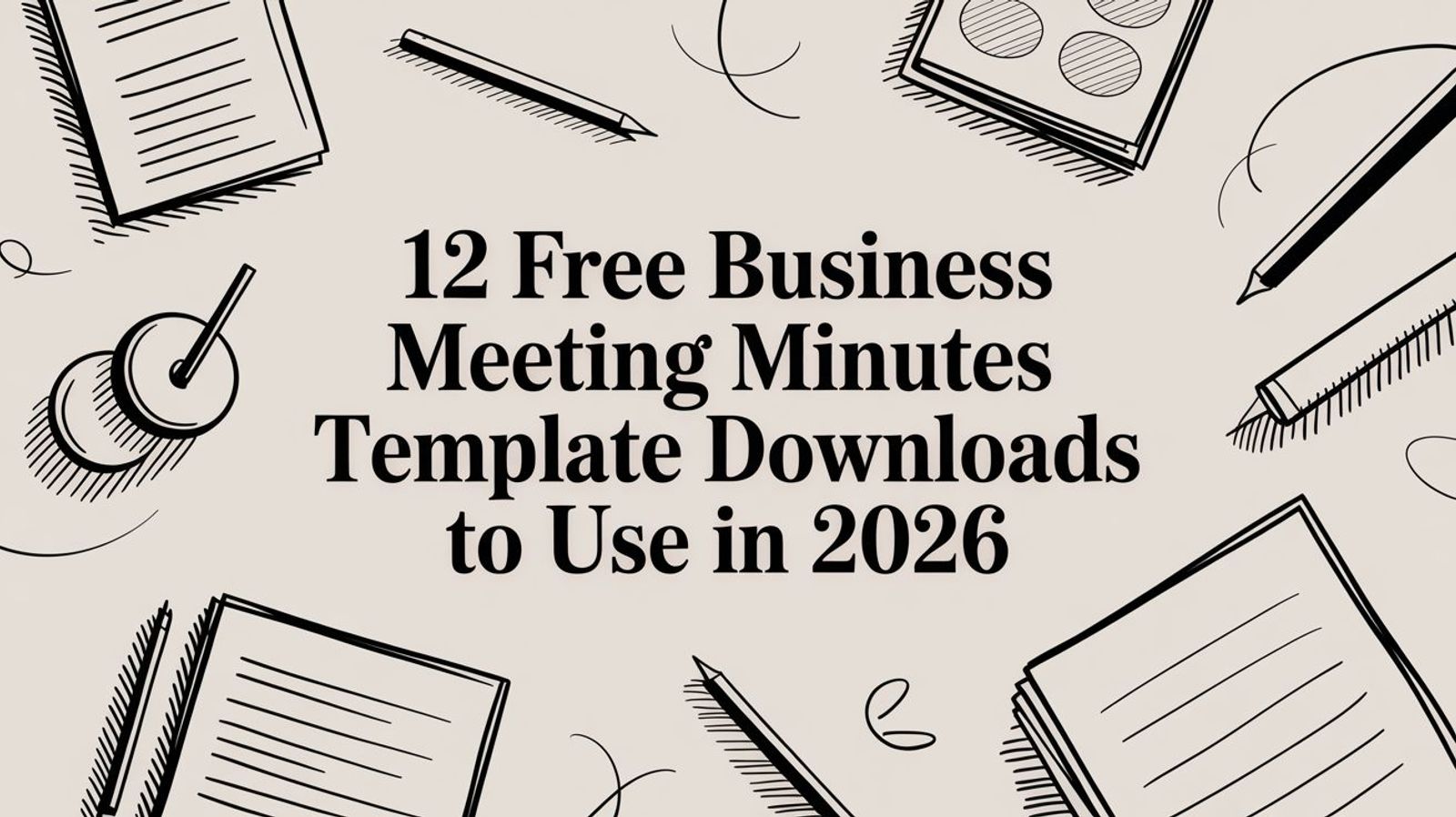 12 Free Business Meeting Minutes Template Downloads to Use in 2026