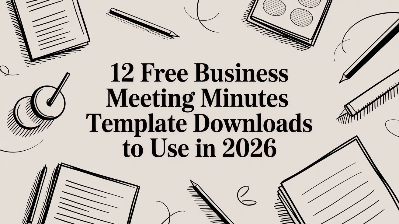 12 Free Business Meeting Minutes Template Downloads to Use in 2026