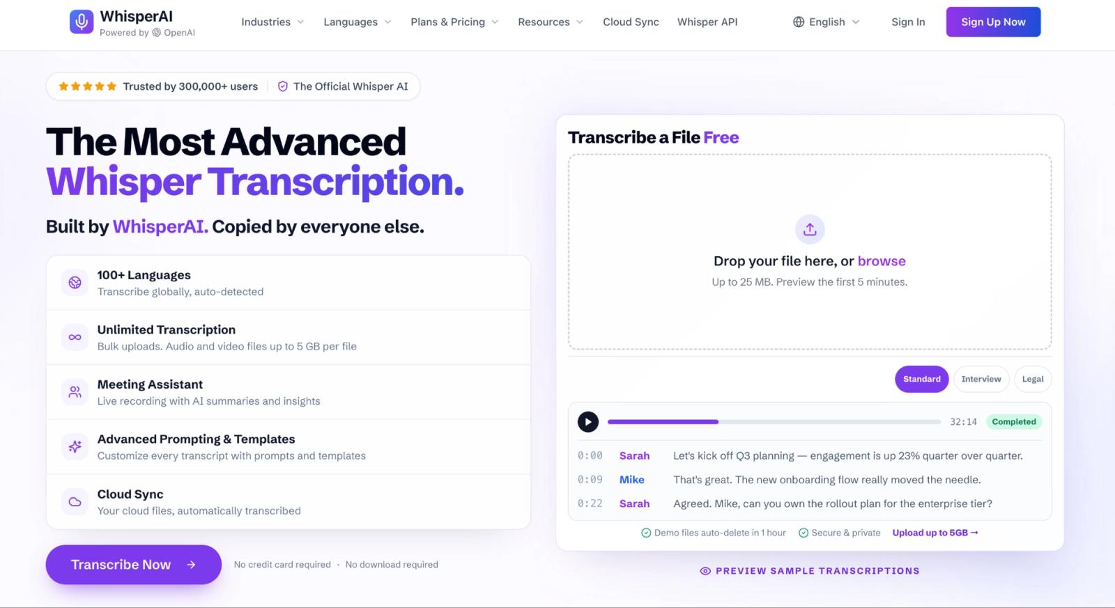 WhisperAI: capture meetings, lectures, or long conversations