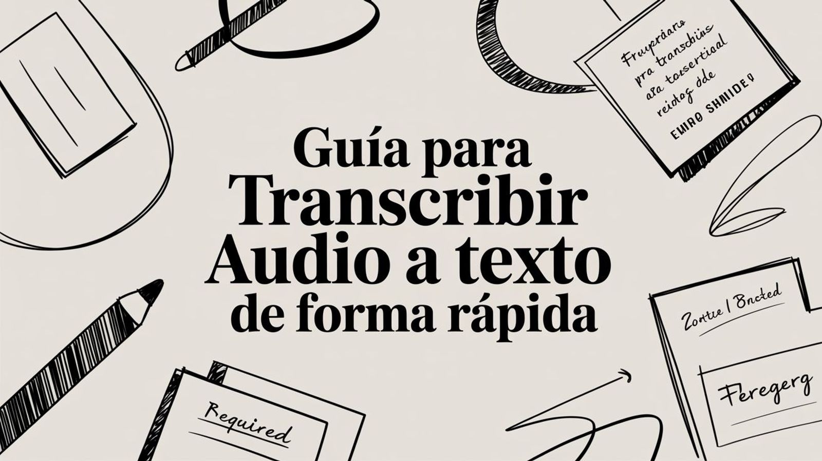 Guía Definitiva para Transcribir Audio a Texto Rápidamente